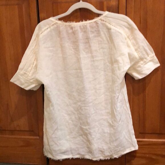 Super Pretty Small Ellison s/sb shirt-ivory - Picture 4 of 5